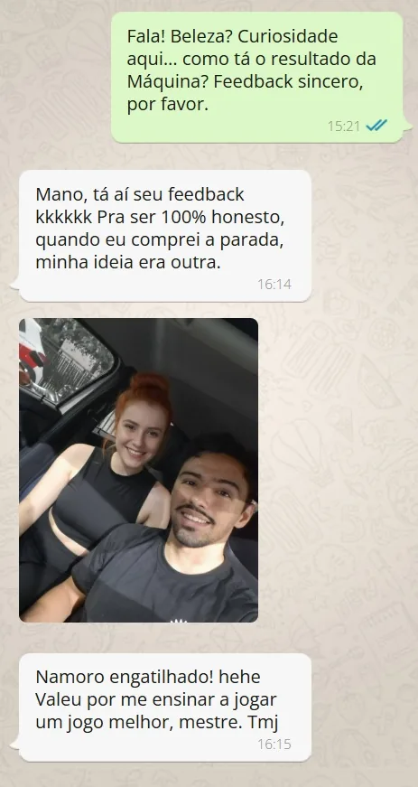 Depoimento real de usuário